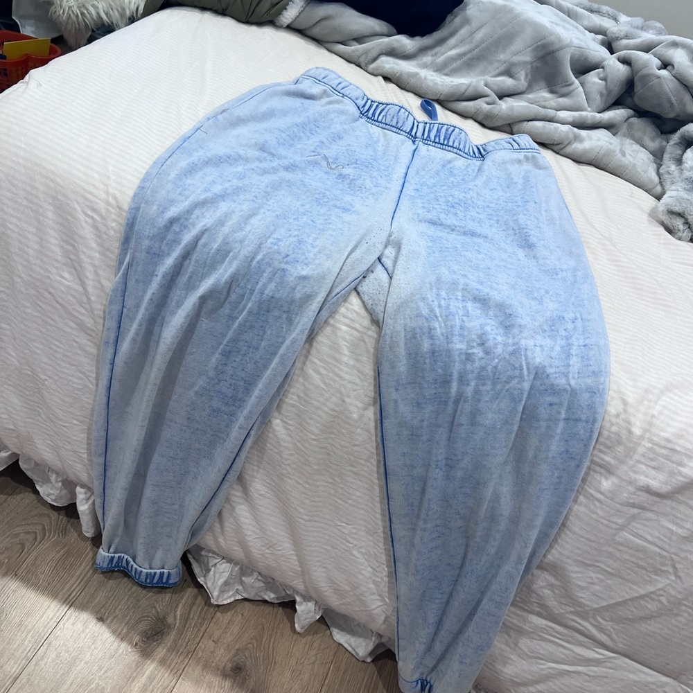 Wildflowers Light Blue Tie-Dye Jogger Pants
